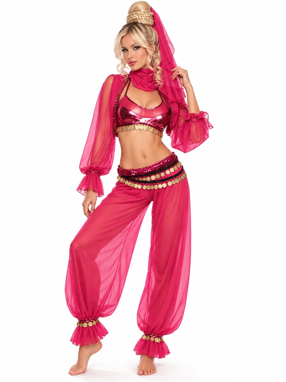 I Dream of Jeanie Halloween Costume (2 costumes, wig, jewelry)